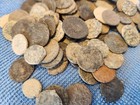 Super Late Roman Uncleaned Bronze Coins  Rare Emperors  Silvered Coins  10  Lot 
