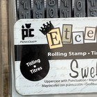 Provo Craft Etcetera Swell Rolling Stamp  18 Pt  Font Alphabetic 