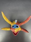 Vtg Vejigante Mask Puerto Rico Signed Vcg Ponce 2001 Papier Mache Fold Art  Read