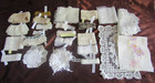 Vtg Lace Trim Salvaged Lot Bobbin Valenciennes Eyelet Embroidered Doily  crafts