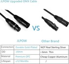 3 2ft Dmx Cable  3 Pin Male To Female Xlr Cable Dmx Wire For Dj Stage Light 6pcs