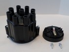 Female Cap  rotor 8 Cylinder Pro Series Top Street Performance Black Distributor