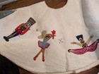 West Elm Felt Nutcracker Christmas Tree Skirt - Nwt