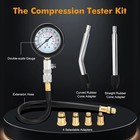 Betooll Compression Tester Kit 8 Pc Engine Cylinder Gauge Automotive Tool Hw0130
