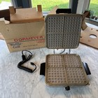 Vintage Mcm Dormeyer Wg-1-ch Chrome Waffle Iron   Grill Combo - 1960s