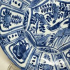 Antique Chinese Ming Dynasty Kraak Blue White Porcelain Plate 20 5cm Sometsuke