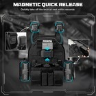Military Tactical Vest Molle Adjustable Army Assault Combat Carrier Black