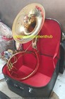 Sousaphone Tuba 22 bell Pure Brass Metal In Gold Polish  Mouthpc case  free Ship