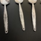 Japan Single Rose Vintage Stainless Flatware Soup Spoon Set Of 7 6 5   