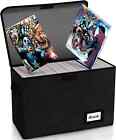 Book Storage Box Organizer Large Collapsible Leather Comic Books Container Board
