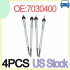 4pcs Glow Plug Fits Bobcat S62 S510 S530 S550 T450 T590 T595 7030400 Us Stock