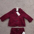Lot Of 2 First Impressions Baby Boy 3-6 Mos Jacket Corduroy Blazer   Pants Red