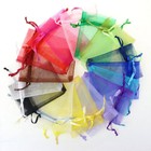 2 x3  Sheer Drawstring Organza Bags Jewelry Pouches Wedding Party Favor Gift Bag