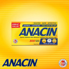 Anacin Fast Pain Relief Pain Reducer Aspirin Tablets  300 Tablets