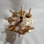 Vintage Toledo Spain Miniature Brass Cocktail Skewers Swords Picks Set Of 7