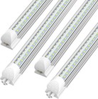 T8 Led Tube Light 2ft 4ft 6ft 8ft Linkable Led Shop Light Fixture 5000k 6000k