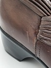 Clarks Bendables Boots Womens Size 9 5 Brown Leather Ankle Booties Zip Ruched
