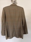 Vintage Plaid Blazer Sport Coat 38r Brown Houndstooth Pattern