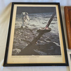Lot Of 3 Vintage Nasa Moon Landing Photos 2 Apollo 11   1 Autographed Apollo 16