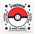 Totodile  158 Sticker B Side Label Pokemon Center Japan Water   Uv Protected