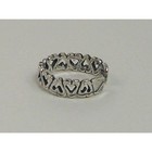 Vintage Sterling Silver Hearts Toe Ring - Handcrafted In Thailand  Nos 925
