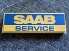Saab Service Sign Lighted  1980 s Vintage Tested Works