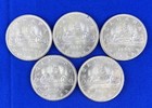 Lot Of 5 1966 Canada Silver Dollars  800 