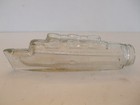 Vintage Cunard Rms Queen Mary 1936 Pressed Glass Candy Container Unbroken No Lid