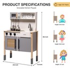 Wooden Play Kitchen  Kids Kitchen Playset