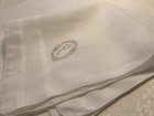 9877    vintage 40s Gentlemen   s Madeira Monogram    f    Wedding Handkerchief