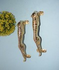 Brass Panther Door Pull Set Tiger Door Handle Brass Metal Animal Door Pull Gtx