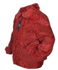 Men s Red Persian Lamb Fur Mink Fur Winter Style Bomber Jacket New All Size