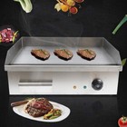 22  Electric Countertop Griddle Flat Top Grill Hot Plate Bbq Thermostat 3000w Us