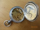 Train Car Locomotive Antique Elgin National Coin Pocket Watch 16s Runs Strong 