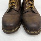 Vintage Dr Martens Boots Brown Leather High Top Combat Style Mens Size 12