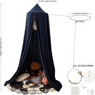 Bed Canopy Crib Tent Cover For Kids  Round Dome Crib Netting Mosquito Net