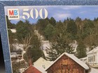 Mb Croxley Christmas Landscape Puzzle Village Winter Church Snow 500 Pcs Vintage