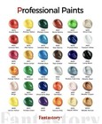Acrylic Paint Set 36 Colors 2oz 60ml  W  12 Brushes  Pro Craft Thick Paint Kits 