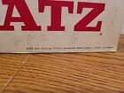  vtg  1960s Blatz Beer Shorty Bottle Cardboard Sign Game Room Man Cave Bar