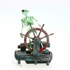 Pirate Captain Skeleton Action Figure Fish Tank Ornament Aquarium Decoration
