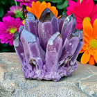 2025rare Large Raw Purple Ghost Crystal Cluster Natural Rough Geode Reiki Quartz