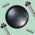 8 Pieces Steel Tongue Drum Finger Sleeves  Silicone Rubber Knocking Black 