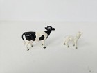 Hagen Renaker Miniature Mini Figurine Holstein Cow And Baby Sheep Lamb