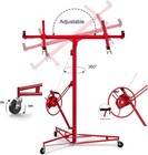 11 Ft Drywall Lift Plasterboard Panel Sheetrock Hoist Lifter Lockable Wheels