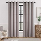 Privacy Grommet Blackout Linen Window Curtains Living Room Drapes 1 Panel