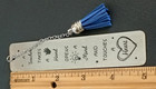 New School Teacher Metal Bookmark Gift For Teacher Silver Tassel Inspirational