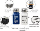 Farmhouse Salt And Pepper Shakers Set  Kitchen Decor  Glass Salt And Pepper Shak
