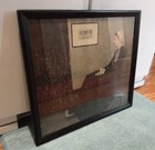 Vintage Whistler s Mother 1940-1950 Framed Print Wood Frame Under Glass 18 X 20