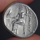 Alexander The Great Drachm 323bc Ancient Greek Silver Coin Zeus Heracles