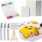 Magic Puffy Paint  3d Drawing Magic Canvas Sponge Diy Bubble Pens Kit 